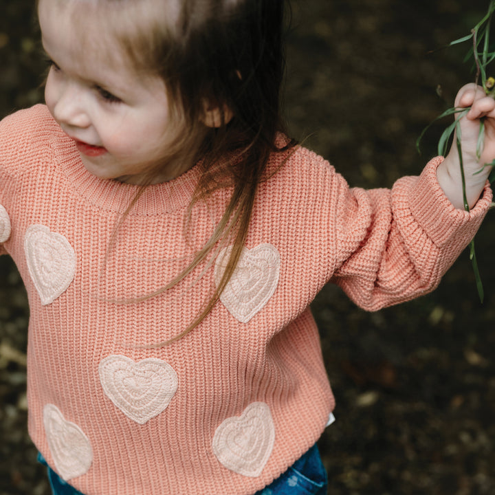 Embroidered Knit Jumper - Cameo