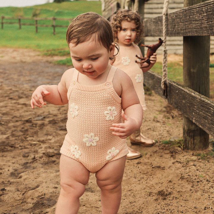Crochet Romper - Blooms