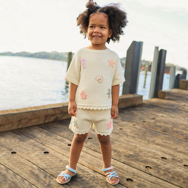 Crochet Short - Coconut