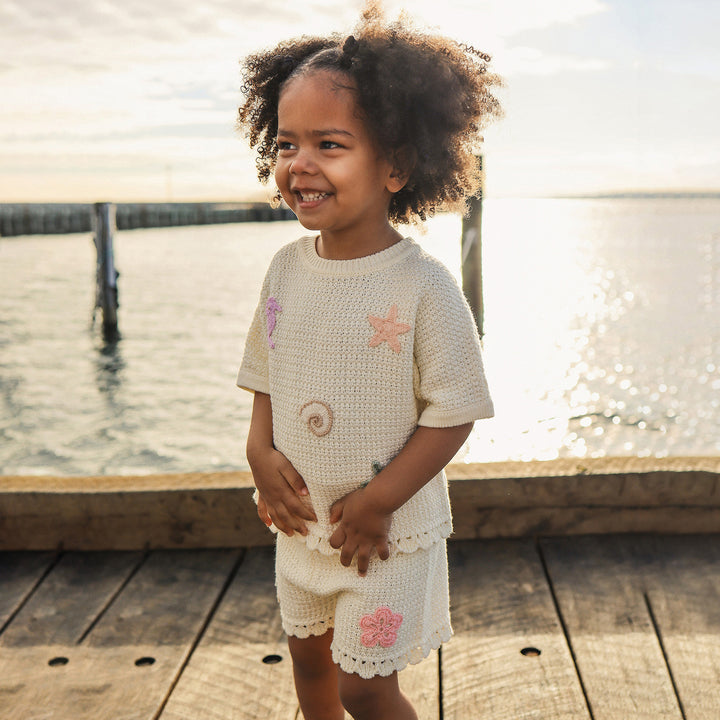 Crochet Short - Coconut