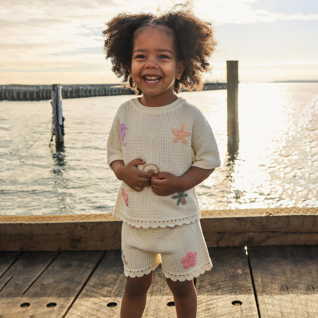 Crochet Short - Coconut