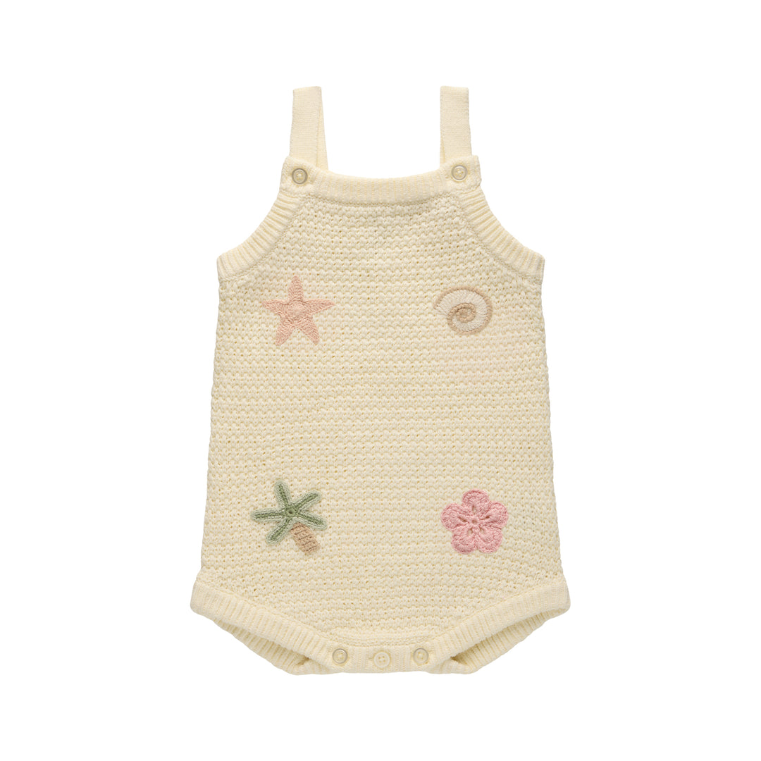 Crochet Romper - Coconut