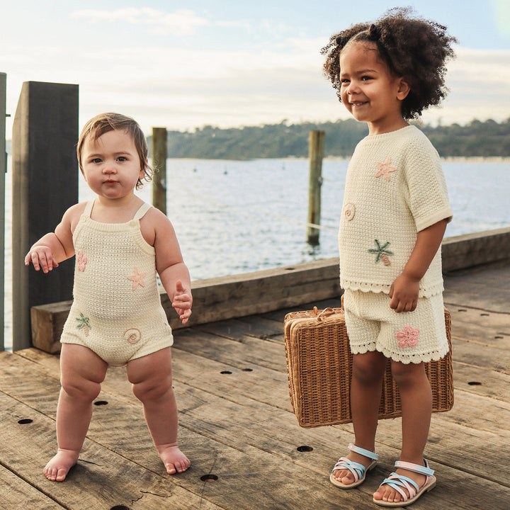 Crochet Romper - Coconut