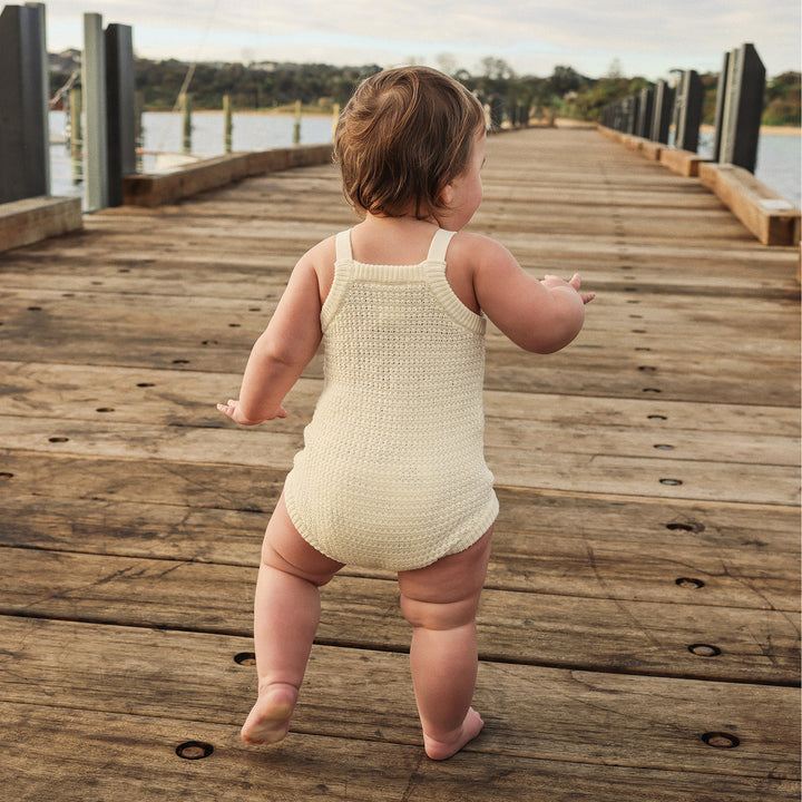 Crochet Romper - Coconut