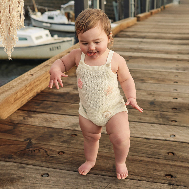 Crochet Romper - Coconut