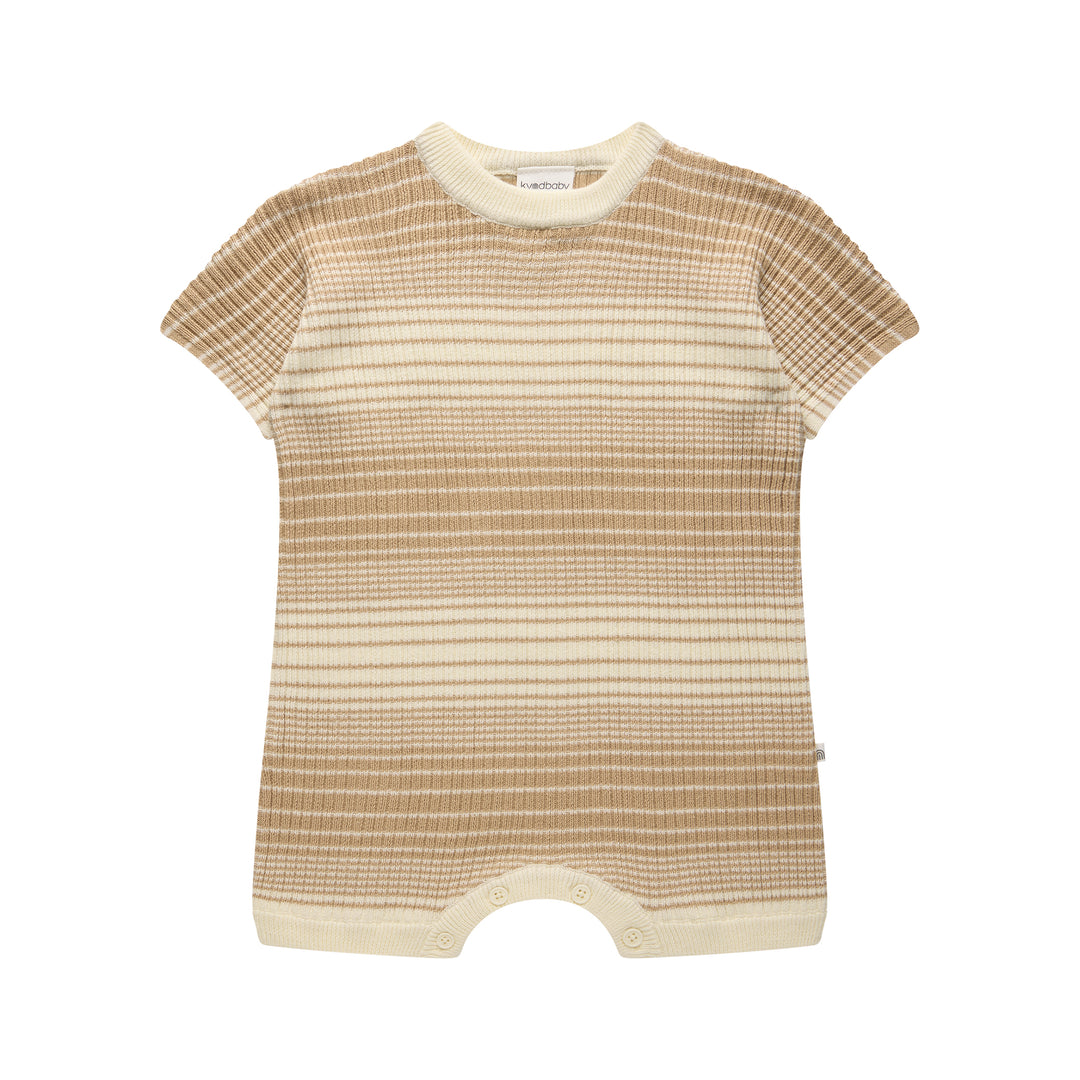 Knit Slouchy Romper - Mocha