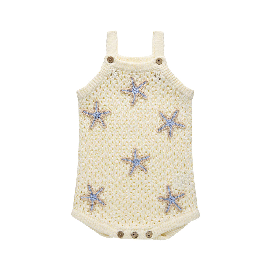 Crochet Romper - Coconut Star