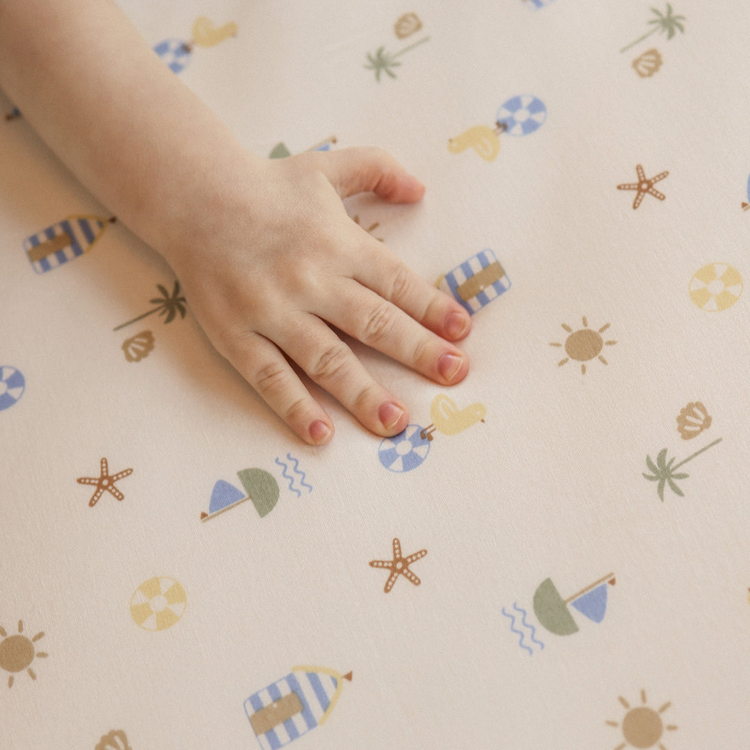 Fitted Cot Sheet - Beach Box