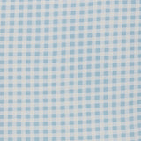 Fitted Cot Sheet - Blue Gingham