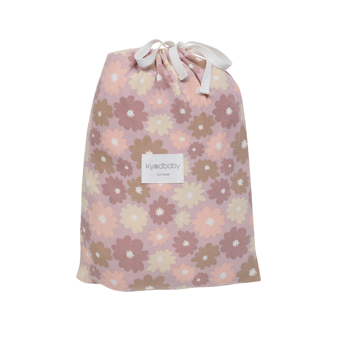 Fitted Cot Sheet - Bold Floral