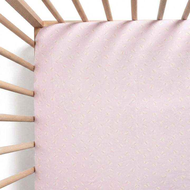 Fitted Cot Sheet - Lilac Flutter
