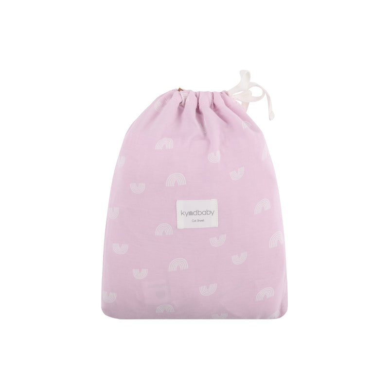 Fitted Cot Sheet - Lilac Rainbow