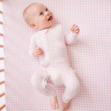 Fitted Cot Sheet - Orchid Gingham