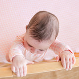 Fitted Cot Sheet - Petal Gingham