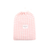 Fitted Cot Sheet - Petal Gingham