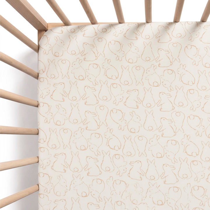 Fitted Cot Sheet - Rabbit