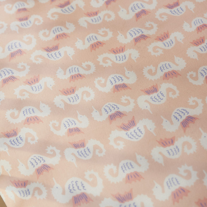 Fitted Cot Sheet - Seahorse
