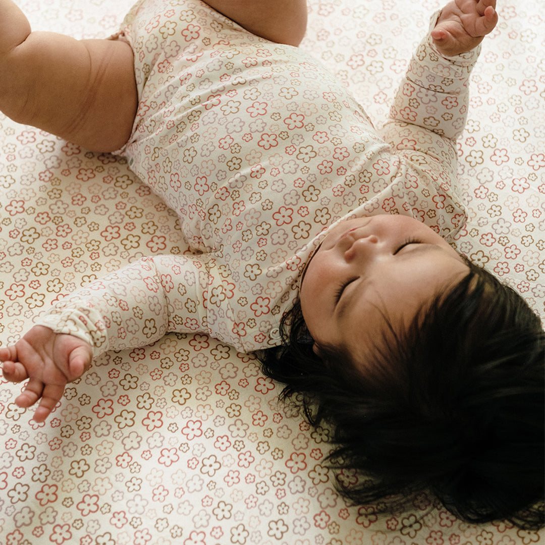 Fitted Cot Sheet - Spring Blossom