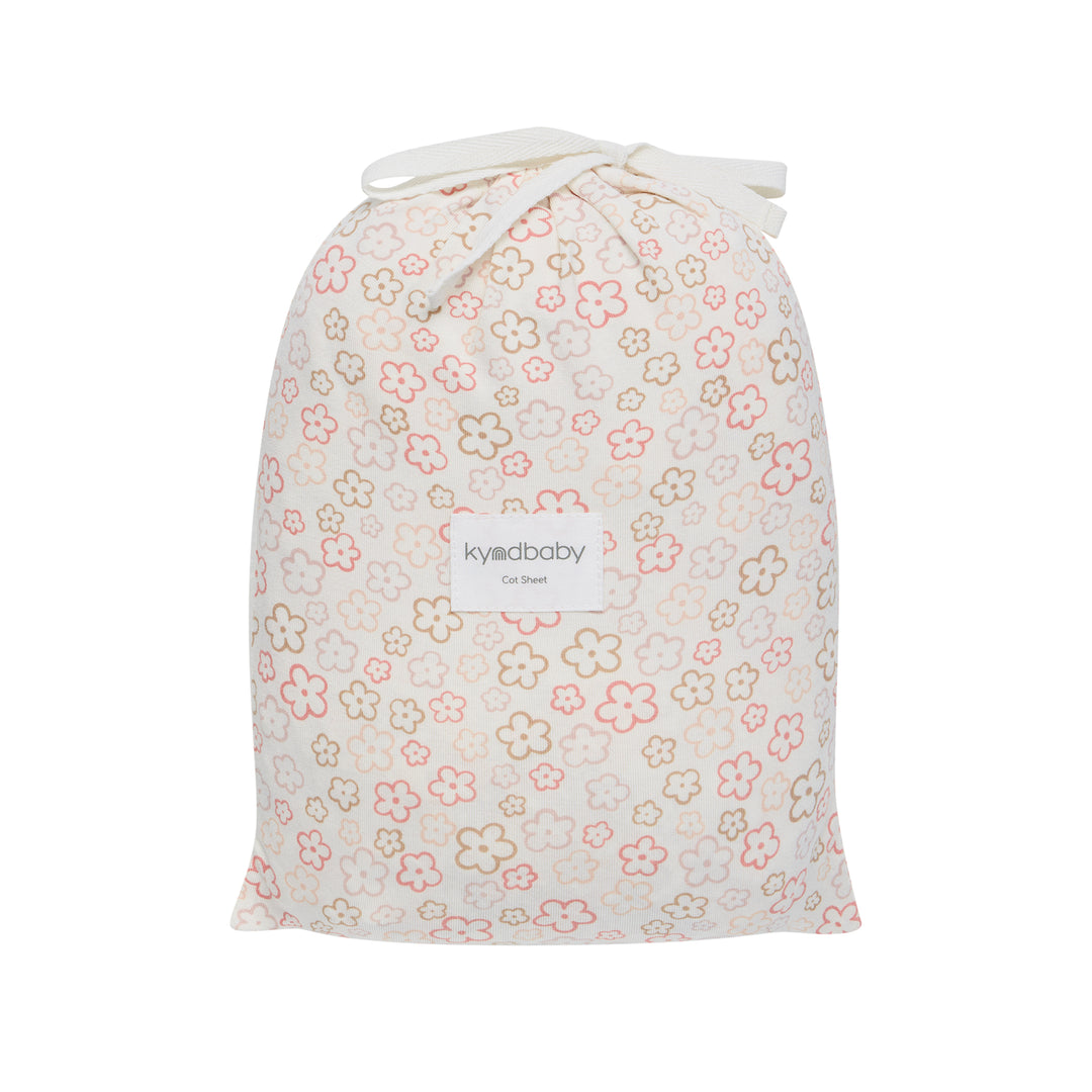 Fitted Cot Sheet - Spring Blossom