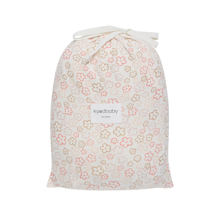 Fitted Cot Sheet - Spring Blossom