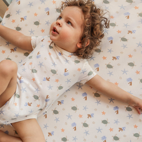 Fitted Cot Sheet - Underwater World