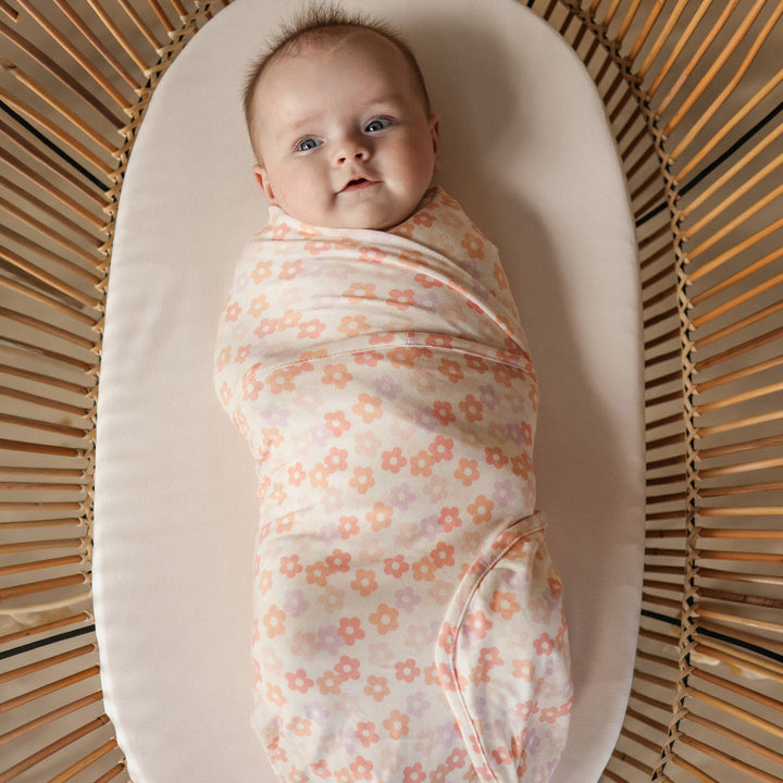 Large Stretchy Swaddle - Blooms