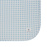 Large Stretchy Swaddle - Blue Gingham
