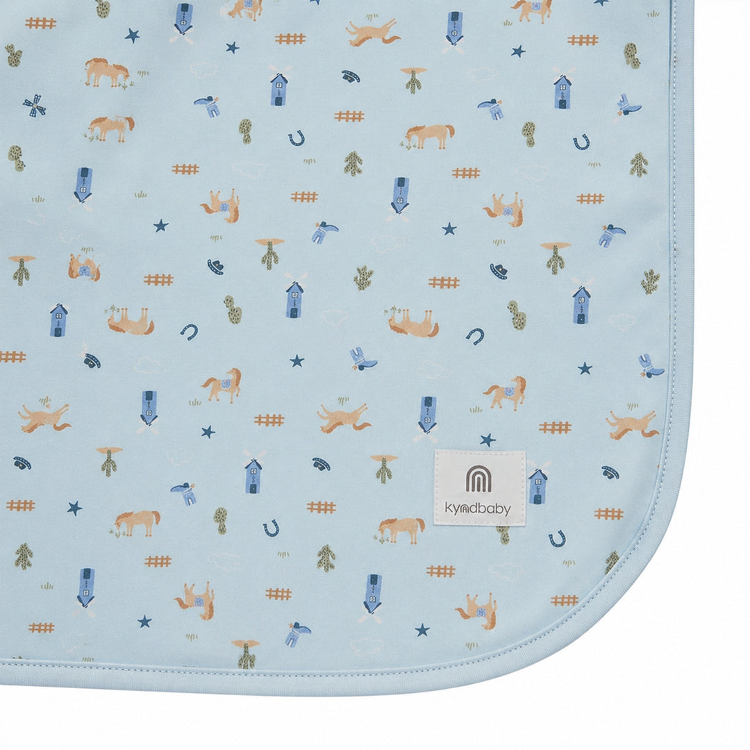 Large Stretchy Swaddle - Country Blue