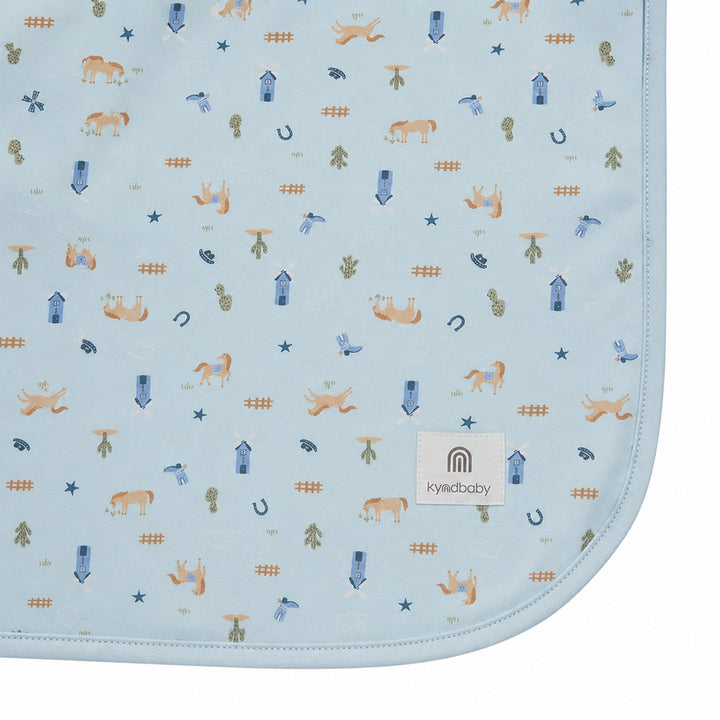 Large Stretchy Swaddle - Country Blue