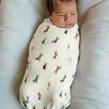 Large Stretchy Swaddle - Dachshund