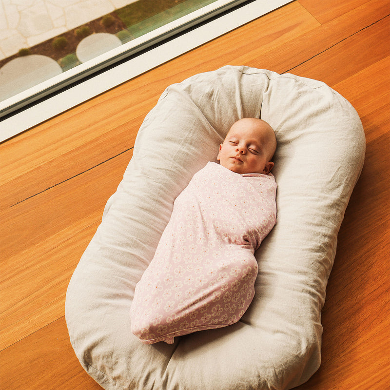 Large Stretchy Swaddle - Frangipani