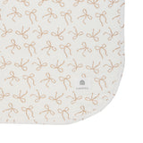 Large Stretchy Swaddle - Ivory Bow