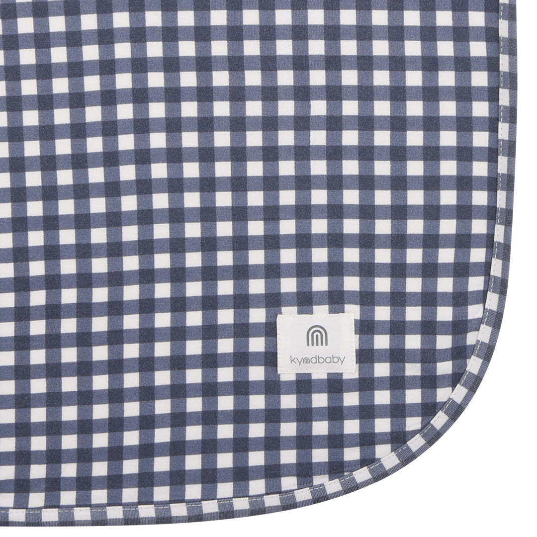 Large Stretchy Swaddle - Navy Gingham