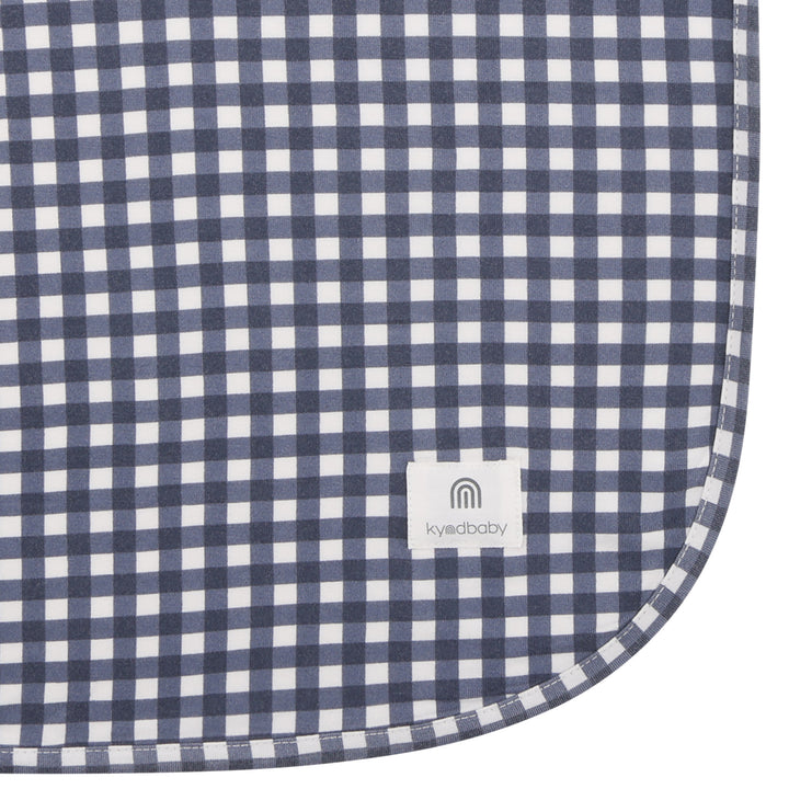 Large Stretchy Swaddle - Navy Gingham