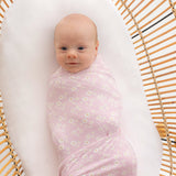 Large Stretchy Swaddle - Orchid Bloom