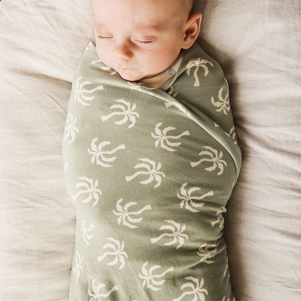 Large Stretchy Swaddle - Palm Tree
