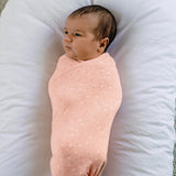 Large Stretchy Swaddle - Pink Heart
