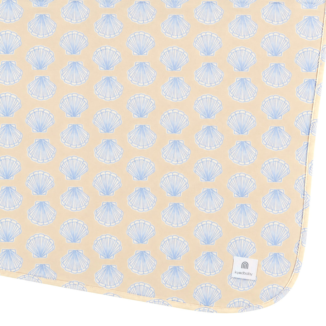Large Stretchy Swaddle - Seashell Blue