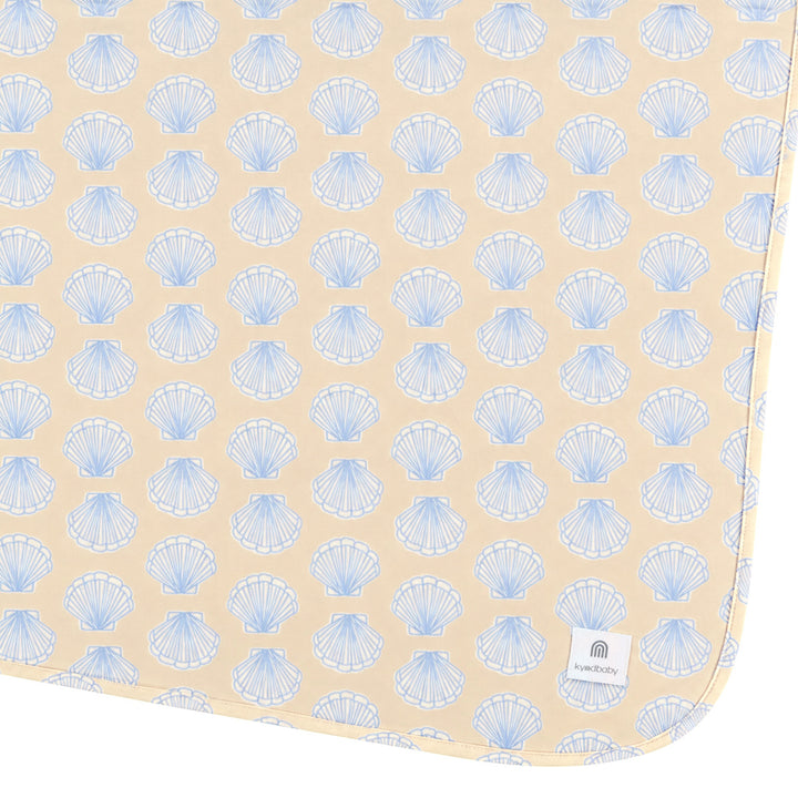 Large Stretchy Swaddle - Seashell Blue