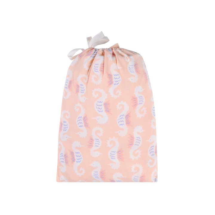 Fitted Cot Sheet - Seahorse
