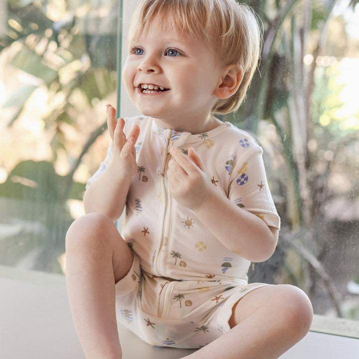 Essential Short Sleeve Onesie - Beach Box