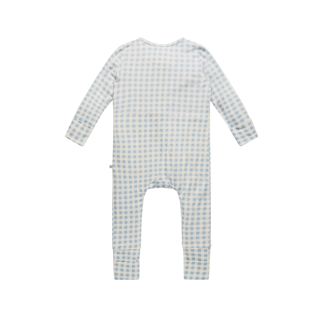 Day Or Night Onesie - Blue Gingham