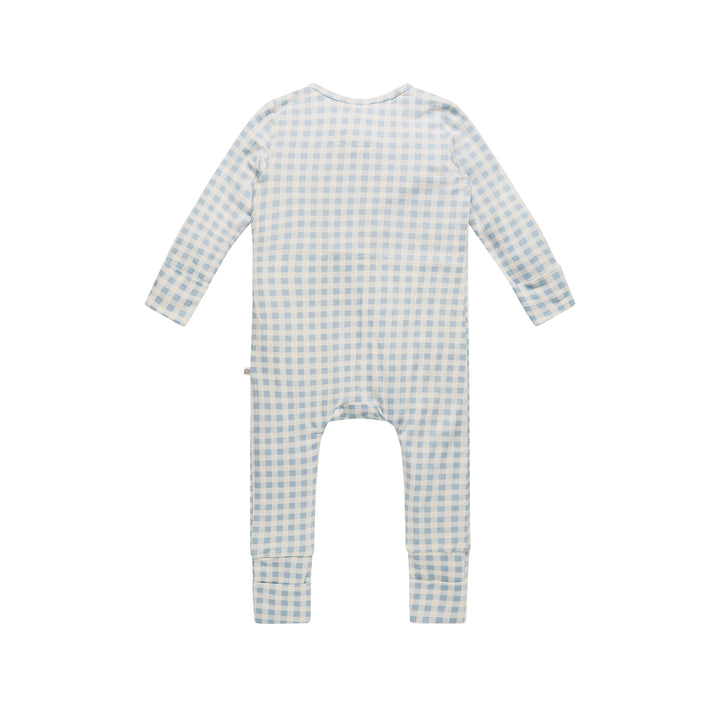 Day Or Night Onesie - Blue Gingham