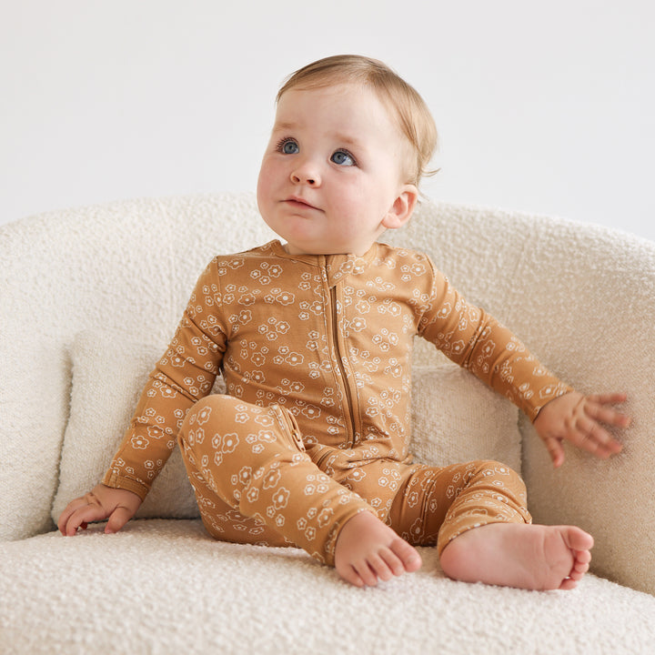 Day or Night Onesie - Golden Blooms