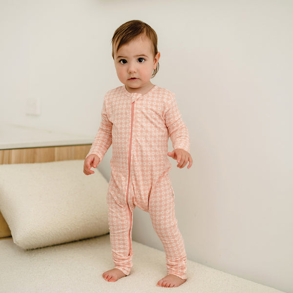 Day Or Night Onesie - Heart Gingham