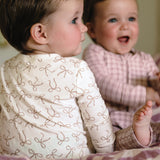 Day Or Night Onesie - Ivory Bow