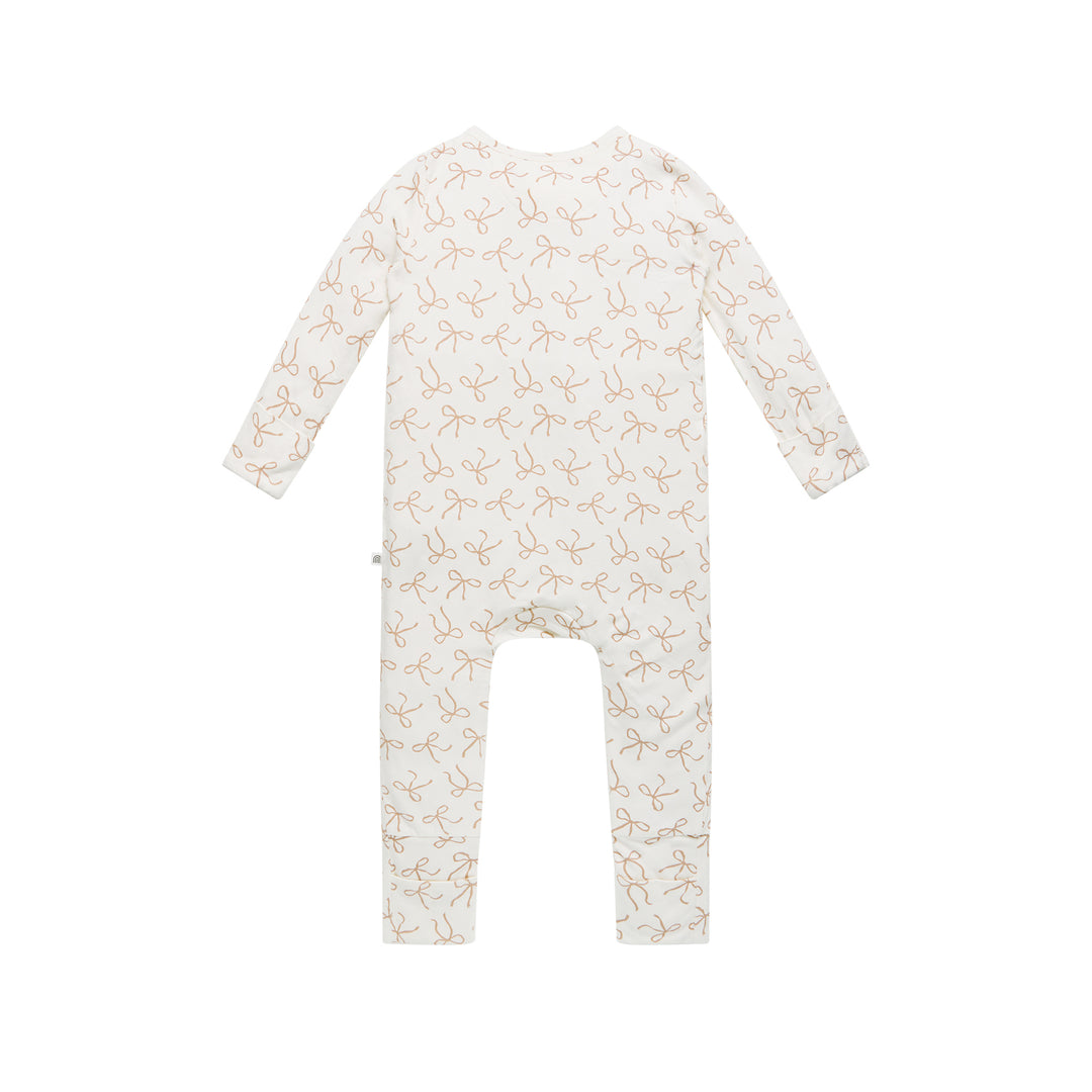 Day Or Night Onesie - Ivory Bow