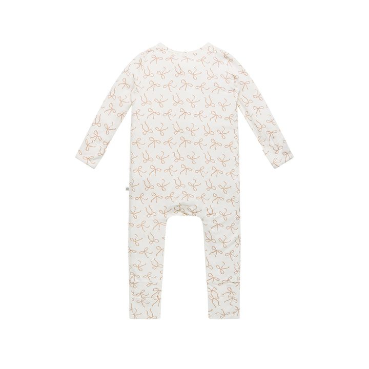 Day Or Night Onesie - Ivory Bow