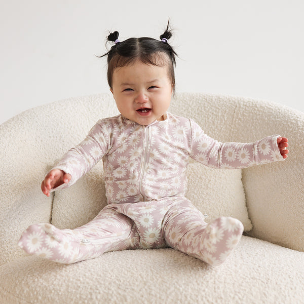 Day or Night Onesie - Lilac Daisy
