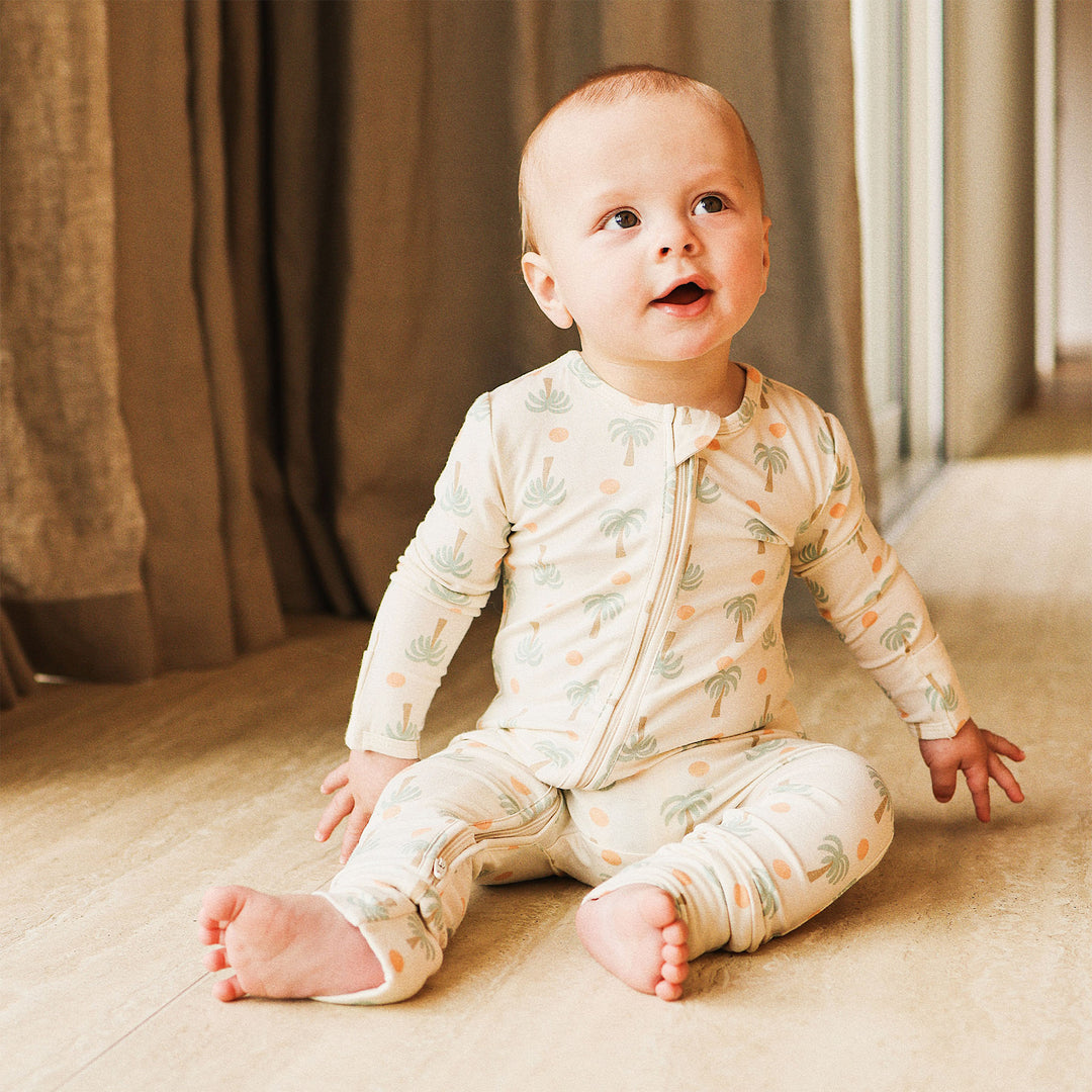 Day or Night Onesie - Palm Sunset